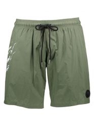 Plein Sport Szorty kąpielowe w kolorze khaki rozmiar: M. Brązowe szorty sportowe męskie Plein Sport, m, z materiału, outdoorowe. Za 80.89 zł.