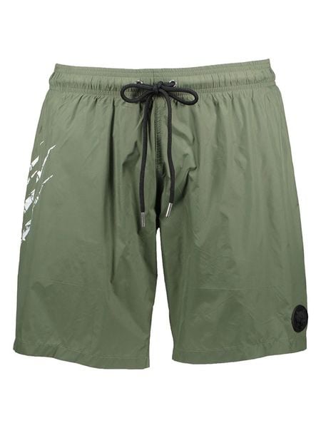 Plein Sport Szorty kąpielowe w kolorze khaki rozmiar: M. Brązowe szorty sportowe męskie Plein Sport, m, z materiału, outdoorowe. Za 80.89 zł.