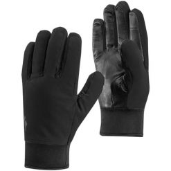 Rękawiczki Black Diamond MIDWEIGHT SOFTSELL GLOVES. Czarne rękawiczki damskie Black Diamond, bez wzorów. Za 129.99 zł.