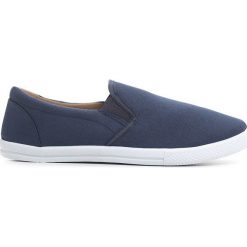Granatowe Trampki Nourish. Trampki i tenisówki męskie Born2be, bez wzorów, bez zapięcia. Za 39.99 zł.