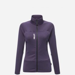 Bluza turystyczna damska Millet Fusion Grid Jkt W active fit Polartec PowerGrid. Fioletowe bluzy bez kaptura damskie Millet, m, z elastanu. Za 649.00 zł.