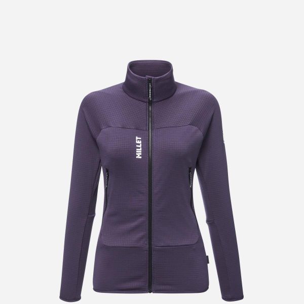 Bluza turystyczna damska Millet Fusion Grid Jkt W active fit Polartec PowerGrid. Fioletowe bluzy bez kaptura damskie Millet, m, z elastanu. Za 649.00 zł.