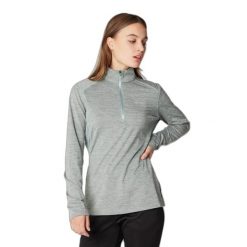 Damski sweter z zamkiem błyskawicznym 1/4 Protest Prtsenna. Zielone swetry klasyczne damskie Protest, na jesień, uniwersalny, z materiału, bez kołnierzyka. Za 317.00 zł.