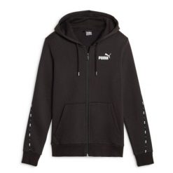 Bluza Sportowa Damska Puma Ess Tape Fz Fl. Czarne bluzy sportowe damskie Puma, s, bez wzorów, bez ramiączek, z kapturem. Za 224.80 zł.
