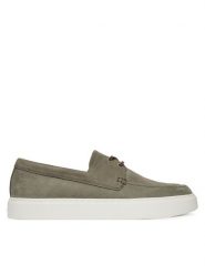 Calvin Klein Półbuty Hybrid Lace Up Boat Nu HM0HM01892 Szary. Szare półbuty męskie CALVIN KLEIN, ze skóry, bez zapięcia. Za 449.99 zł.