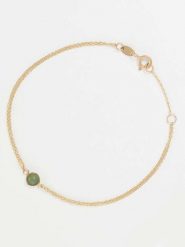 L instant d Or Złota bransoletka "Yves" z ametystem rozmiar: onesize. Żółte bransoletki damskie L instant d Or, złote. Za 817.99 zł.