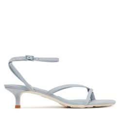 Sandały Aldo. Niebieskie sandały damskie Aldo, bez wzorów, bez obcasa, na szpilce. Za 309.99 zł.