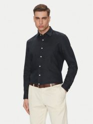 Marc O'Polo Koszula M23 7428 42318 Granatowy Regular Fit. Niebieskie koszule męskie Marc O´Polo, l, bez wzorów, ze lnu, bez kołnierzyka, bez ramiączek. Za 249.99 zł.