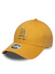 New Era Czapka z daszkiem LA Dodgers Metallic Yellow 9FORTY 60667386 Żółty. Żółte czapki z daszkiem damskie New Era, bez wzorów, z bawełny. Za 99.99 zł.