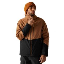 Męska Kurtka Ocieplana Highton Stretch Padded Jacket. Brązowe kurtki męskie Regatta, m, bez wzorów, z puchu, sportowe, bez kaptura. Za 187.99 zł.