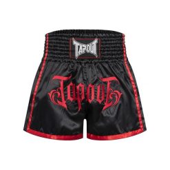 Szorty do boksu tajskiego Tapout Diablo. Czarne szorty męskie TAPOUT, bez wzorów, z materiału, eleganckie. Za 282.00 zł.