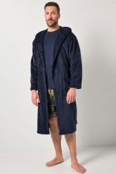 Męska Szlafrok odzież domowa mikrowłókno pasek do wiązania do rozm. 8 XL. Niebieskia paski męskie JAY-PI, m, bez wzorów, z materiału. Za 279.99 zł.