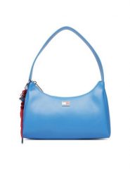 Tommy Jeans Torebka Tjw City Charm Shoulder Bag AW0AW18458 Niebieski. Niebieskie torebki klasyczne damskie Tommy Jeans, bez wzorów, z jeansu, bez dodatków. Za 409.99 zł.