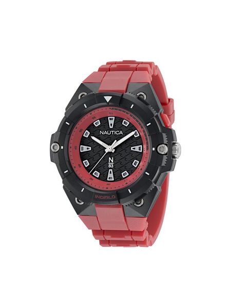Nautica Zegarek NAPCNS406 Czerwony. Czerwone, analogowe zegarki męskie Nautica. Za 359.99 zł.