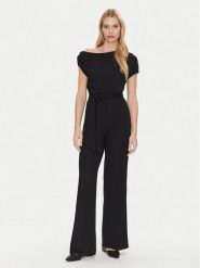 Guess Kombinezon W5GD89 KCTB0 Czarny Regular Fit. Czarne kombinezony damskie Guess, m, z aplikacjami, z wiskozy, bez kołnierzyka, bez ramiączek. Za 359.99 zł.