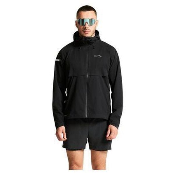 Kurtka wodoodporna Craft Pro Hydro 3. Czarne kurtki treningowe męskie Craft, na zimę, bez wzorów, do biegania. Za 765.50 zł.