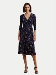 LAUREN RALPH LAUREN Sukienka codzienna 250957701001 Granatowy Slim Fit. Niebieskie sukienki damskie Lauren Ralph Lauren, na co dzień, bez wzorów, z syntetyku, bez kołnierzyka, bez ramiączek, proste. Za 659.99 zł.