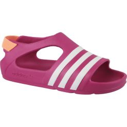 Sandały dziewczęce Adilette Play I różowe r. 27 (B25030). Czerwone sandały dziewczęce Adidas, bez zapięcia. Za 69.70 zł.