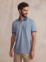 Koszulka Polo Męska TBS Sammipol. Niebieskie koszulki polo męskie Tbs, na lato, l, z bawełny, bez ramiączek. Za 277.00 zł.