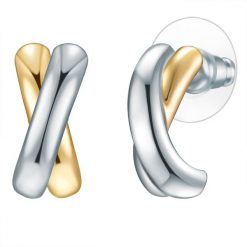 Lulu & Jane Stop metali Kolczyki 1 ct Damski. Szare kolczyki damskie Lulu & Jane, pozłacane, na sztyftcie. Za 79.99 zł.