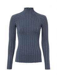Marie Lund dzianinowa koszulka z długim rękawem Kobiety niebieski, XL. Niebieskie t-shirty damskie Marie Lund, uniwersalny, bez wzorów, z dzianiny, bez kołnierzyka. Za 139.95 zł.