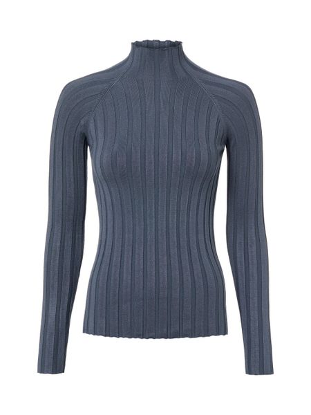 Marie Lund dzianinowa koszulka z długim rękawem Kobiety niebieski, XL. Niebieskie t-shirty damskie Marie Lund, uniwersalny, bez wzorów, z dzianiny, bez kołnierzyka. Za 139.95 zł.