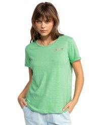 Koszulka dla Kobiety SATURDAZE Zielony. Zielone t-shirty damskie Roxy, l, bez wzorów, z bawełny, bez kołnierzyka. Za 89.99 zł.