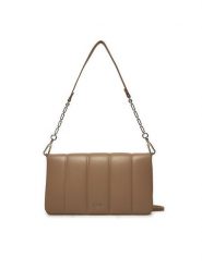 Calvin Klein Torebka Line Quilt Shoulder Bag K60K612787 Brązowy. Brązowe torebki klasyczne damskie CALVIN KLEIN, bez wzorów, ze skóry, bez dodatków. Za 279.99 zł.