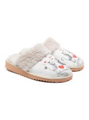 Goby Kapcie w kolorze białym ze wzorem rozmiar: 36. Białe kapcie damskie Goby, z materiału. Za 82.64 zł.