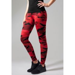 Damskie klasyczne legginsy miejskie skinny. Czerwone legginsy damskie Urban Classics, bez wzorów. Za 142.00 zł.