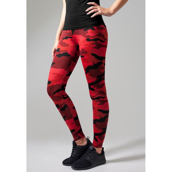 Damskie klasyczne legginsy miejskie skinny. Czerwone legginsy damskie Urban Classics, bez wzorów. Za 142.00 zł.