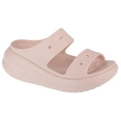 Klapki damskie Crocs 2076706UR. Czerwone klapki damskie Crocs, bez wzorów, z gumy, bez obcasa. Za 301.00 zł.