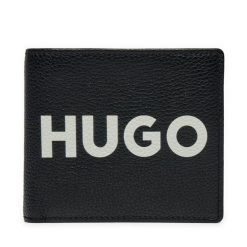 Portfel HUGO. Czarne portfele męskie Hugo, bez wzorów. Za 289.99 zł.