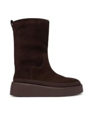 Calvin Klein Śniegowce Flatform Mid Boot Suede Wl HW0HW03181 Brązowy. Brązowe śniegowce damskie CALVIN KLEIN, ze skóry. Za 749.99 zł.