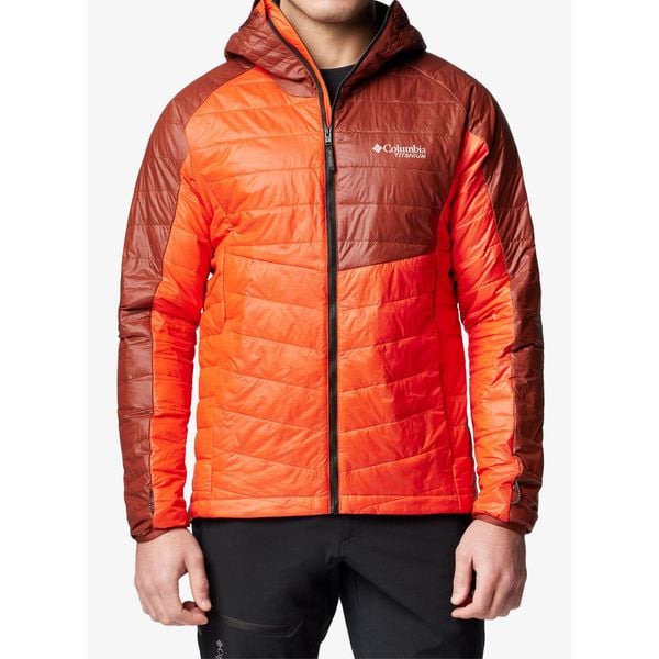Kurtka ocieplana męska Columbia Platinum Peak II Hooded Jacket. Brązowe kurtki męskie Columbia, l, bez wzorów, sportowe, bez kaptura. Za 679.99 zł.