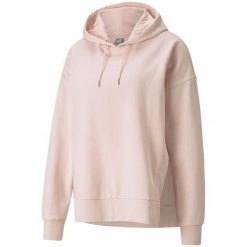 Bluza damska Puma HER Hoodie TR jasnoróżowa. Czerwone bluzy z kapturem damskie Puma, s, z bawełny. Za 129.09 zł.