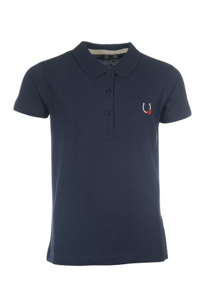 Dziewczęca jeździecka koszulka polo HKM Kids Claire. Brązowe koszulki dziewczęce HKM, m, z aplikacjami, z materiału, bez ramiączek. Za 137.00 zł.