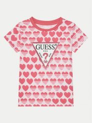 Guess T-Shirt K5RI15 K6YW4 Kolorowy Regular Fit. Koszulki dziewczęce Guess, z aplikacjami, z bawełny, bez ramiączek. Za 69.99 zł.