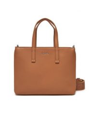 Calvin Klein Torebka K60K612904 Brązowy. Brązowe torebki klasyczne damskie CALVIN KLEIN, bez wzorów, ze skóry, bez dodatków. Za 379.99 zł.