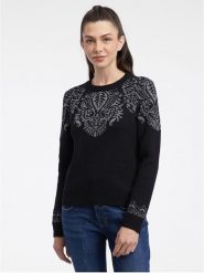 Orsay Sweter w kolorze czarnym rozmiar: M. Czarne swetry klasyczne damskie ORSAY, m, bez kołnierzyka. Za 65.89 zł.