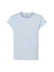 Soyaconcept® Koszulka - SC-Rina Kobiety Bawełna niebieski, L. Niebieskie t-shirty damskie l, bez wzorów, z bawełny, bez kołnierzyka. Za 89.95 zł.