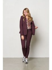 &Co Woman Spodnie "Penny" w kolorze brązowym rozmiar: S. Brązowe spodnie materiałowe damskie &Co Woman, bez wzorów, z materiału, z podwyższonym stanem. Za 195.77 zł.