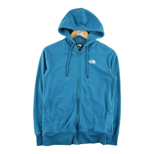 Second life - Bluza damska z kapturem rozpinana The North Face - Stan dobry. Niebieskie bluzy sportowe damskie The North Face, l, bez wzorów, z materiału, bez ramiączek, z kapturem. Za 127.76 zł.