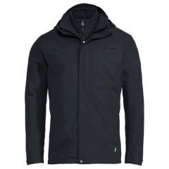 Kurtka puchowa 3 w 1 VAUDE Caserina II. Czarne kurtki outdoor męskie Vaude, m, bez wzorów, z hardshellu, z kapturem. Za 1,443.15 zł.