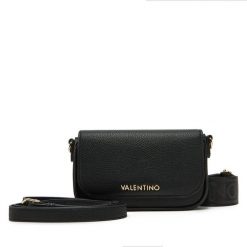 Torebka Valentino. Czarne listonoszki damskie Valentino, bez wzorów, bez dodatków. Za 319.99 zł.