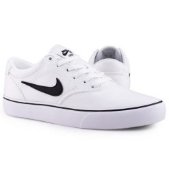 Buty sportowe trampki Nike SB CHRON 2 CNVS. Białe trampki i tenisówki damskie Nike, bez wzorów. W wyprzedaży za 289.00 zł.