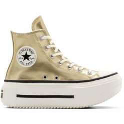 Buty sportowe Converse Chuck Taylor All Star Lift Double Stack. Żółte buty sportowe na co dzień męskie Converse, ze skóry ekologicznej, bez zapięcia, na fitness i siłownię. Za 590.00 zł.