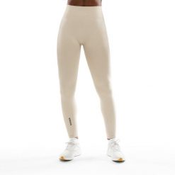 Damskie bezszwowe legginsy sportowe Fitness Siroko Fearless. Brązowe legginsy damskie SIROKO, s, bez wzorów, z materiału. Za 127.00 zł.