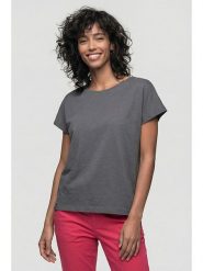 Alife and kickin Koszulka "Sofia" w kolorze antracytowym rozmiar: XS. Czarne bluzki damskie Alife and Kickin, xs, bez wzorów, z bawełny, bez kołnierzyka, bez ramiączek. Za 43.99 zł.