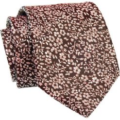 Krawat Czerwony w Drobne Kwiatki, 7 cm, Elegancki, Klasyczny, Męski -ALTIES. Czerwone krawaty i muchy męskie Alties, bez wzorów, z tkaniny, eleganckie. Za 49.00 zł.